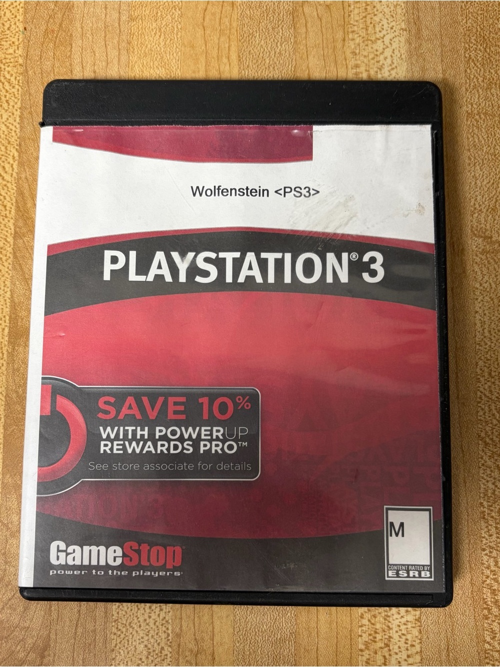 Sony PlayStation 3 Game Case with Red and Black Artwork
